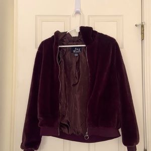 Slightly used fuffy jacket.